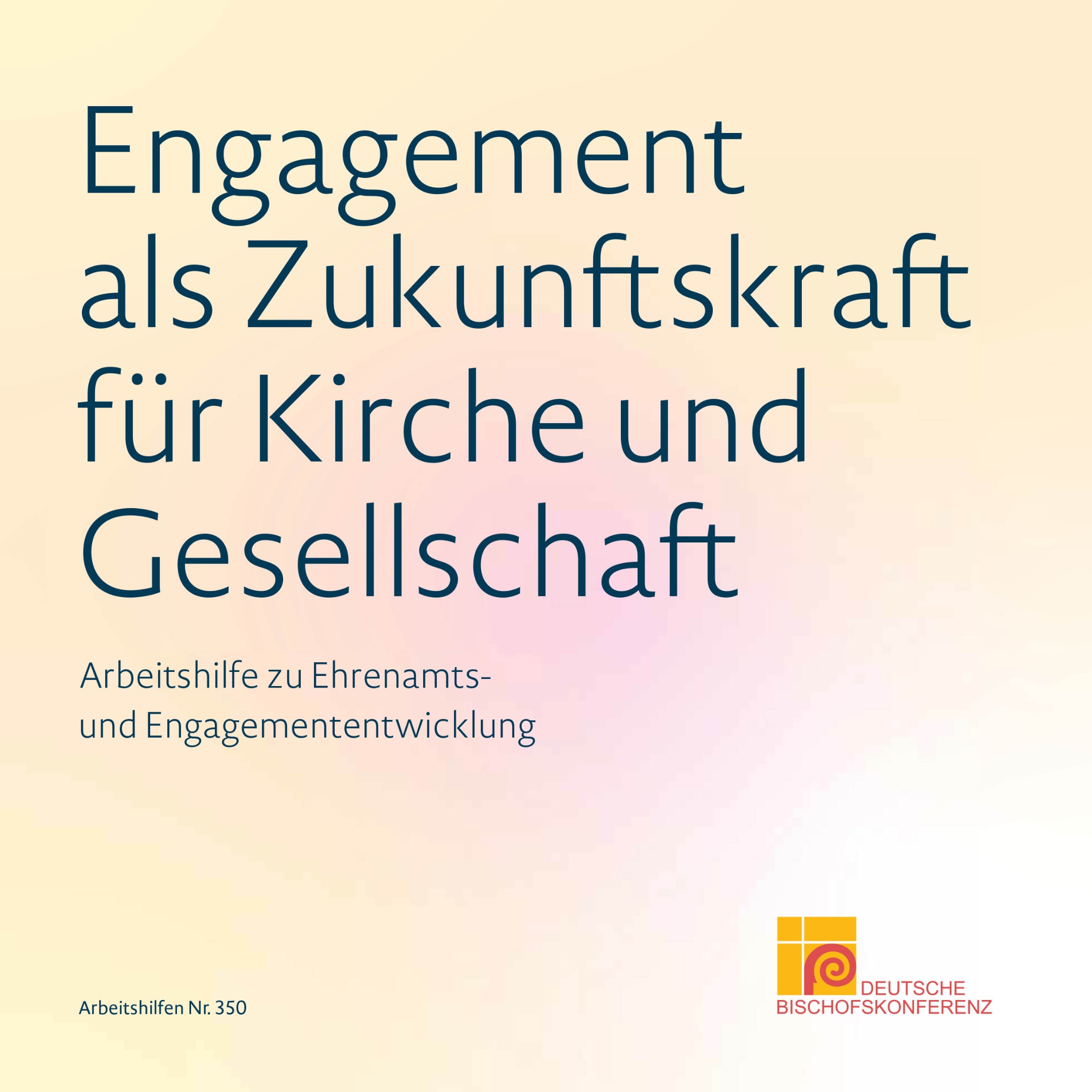 Deckblatt der Arbeitshilfe Nr. 350