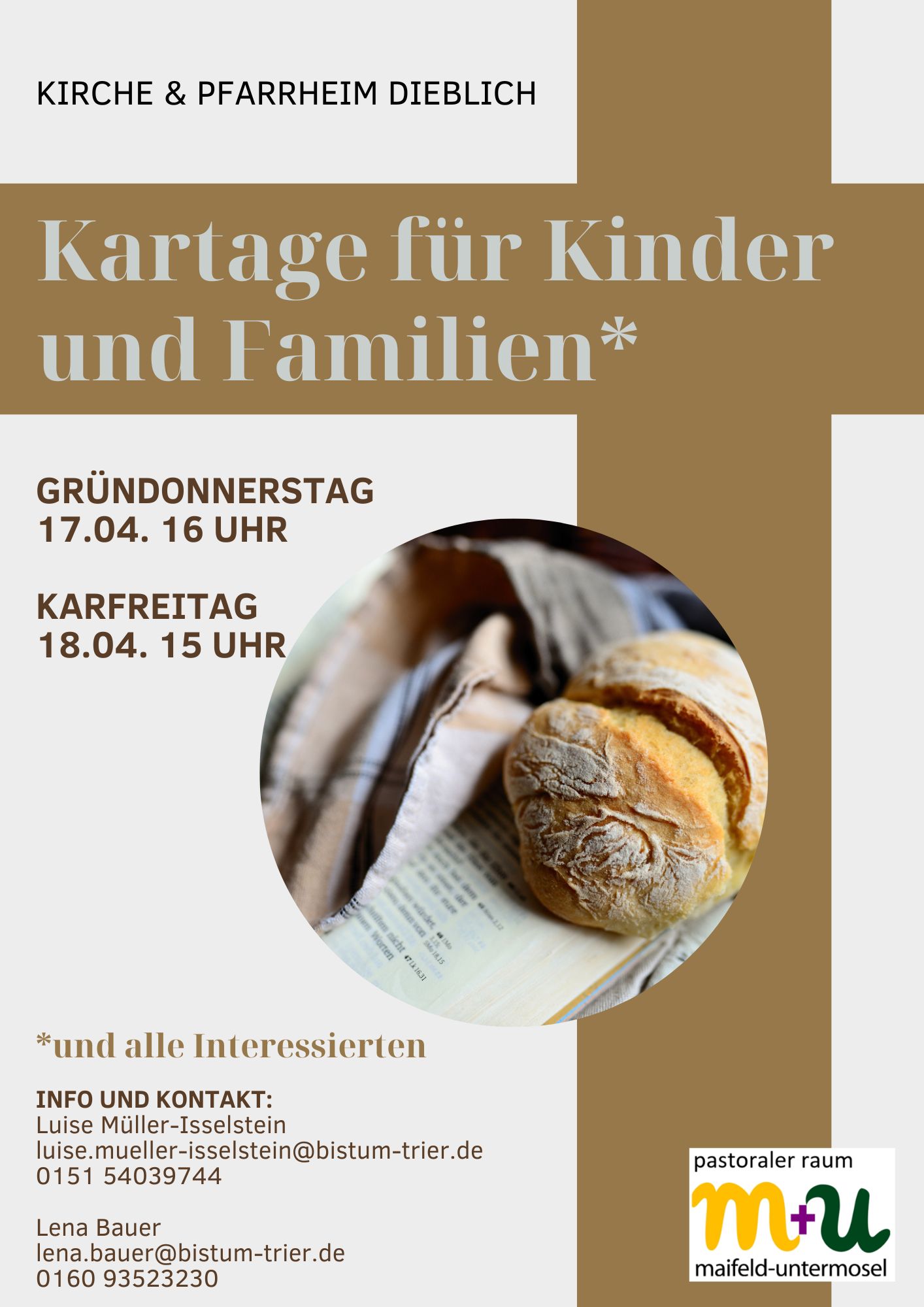 Flyer Kartage für Kinder und Familien in Dieblich