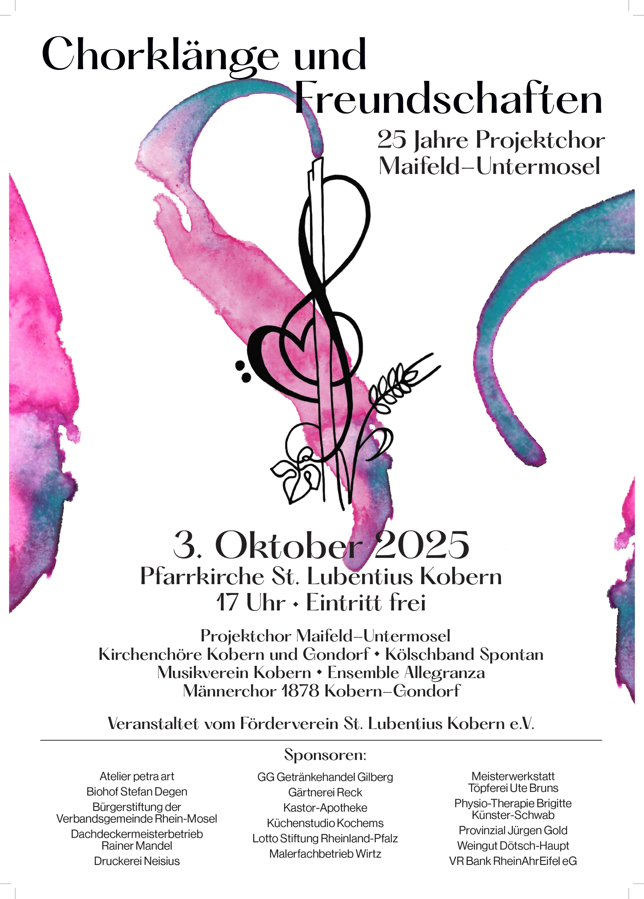 Plakat mit Logo und Text