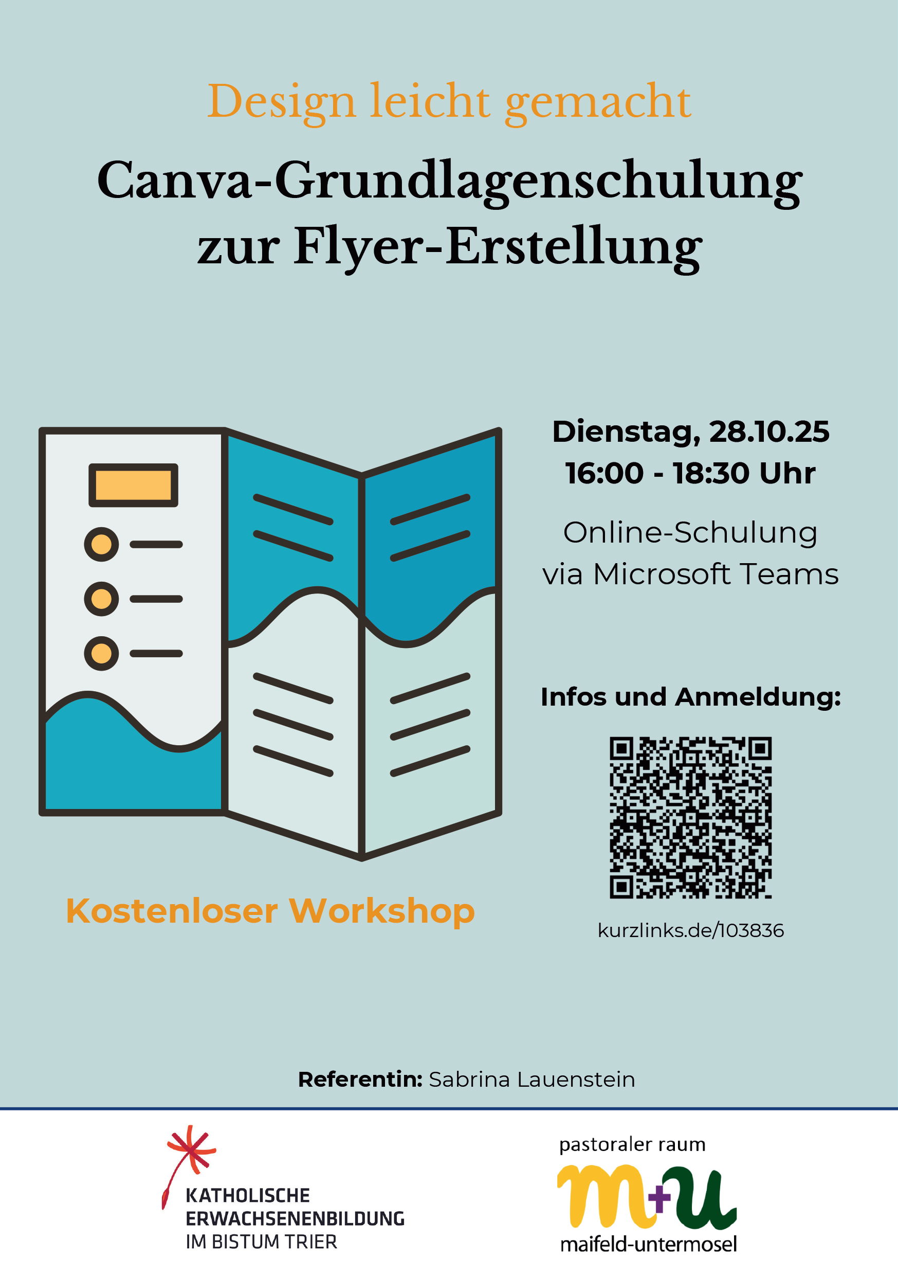Plakat Canva Grundlagenschulung