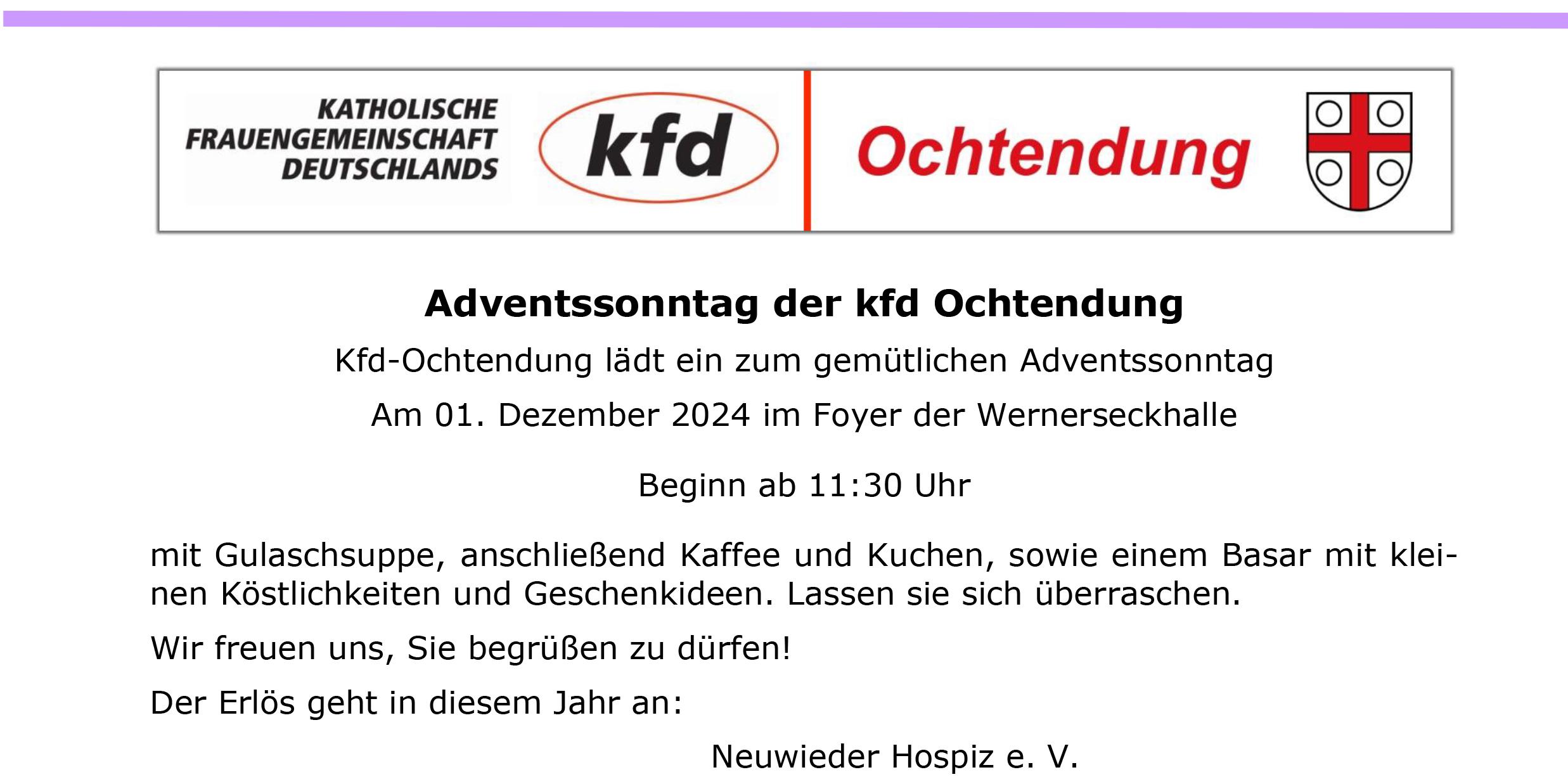 Adventssonntag der kfd Ochtendung